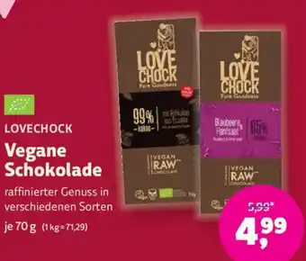 Biomarkt LOVECHOCK Vegane Schokolade Angebot