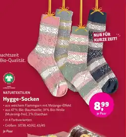 Biomarkt NATURTEXTILIEN Hygge-Socken Angebot