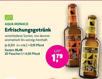 Biomarkt AQUA MONACO Erfrischungsgetränk Angebot