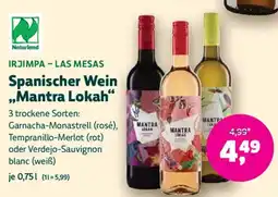 Biomarkt IRJIMPA - LAS MESAS Spanischer Wein ,,Mantra Lokah" Angebot