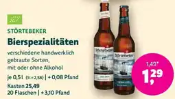 Biomarkt STÖRTEBEKER Bierspezialitäten Angebot