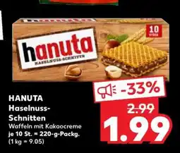Kaufland HANUTA Haselnuss-Schnitten Angebot