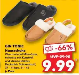 Kaufland GIN TONIC Hausschuhe Angebot