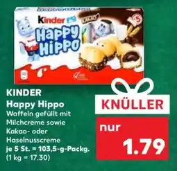 Kaufland kinder Happy Hippo Angebot