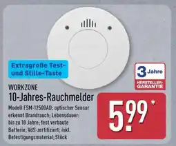 Aldi Nord WORKZONE 10-Jahres-Rauchmelder Angebot