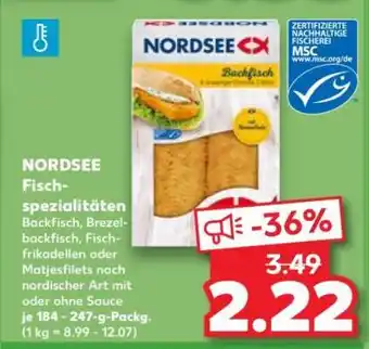 Kaufland NORDSEE Fisch-spezialitäten Angebot