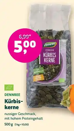 Biomarkt DENNREE Kürbiskerne Angebot
