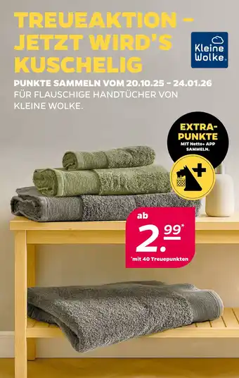 NETTO Kleine Wolke HANDTÜCHER Angebot