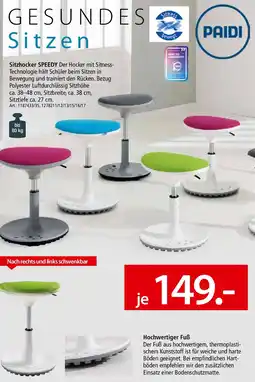 Zurbrüggen PAIDI Sitzhocker SPEEDY Angebot