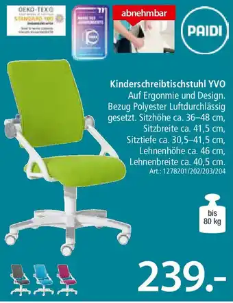 Zurbrüggen PAIDI Kinderschreibtischstuhl YVO Angebot