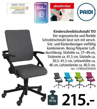 Zurbrüggen PAIDI Kinderschreibtischstuhl TIO Angebot