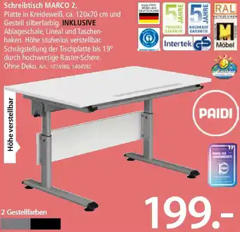 Zurbrüggen PAIDI Schreibtisch MARCO 2 Angebot