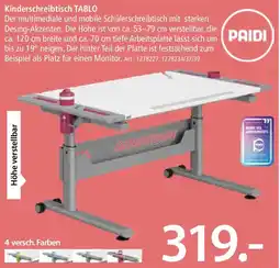 Zurbrüggen PAIDI Kinderschreibtisch TABLO Angebot