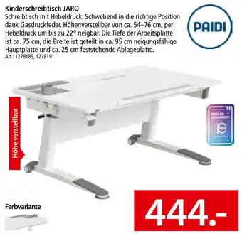 Zurbrüggen PAIDI Kinderschreibtisch JARO Angebot