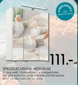 Zurbrüggen Spiegelschrank aktion 60 Angebot