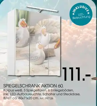 Zurbrüggen Spiegelschrank aktion 60 Angebot