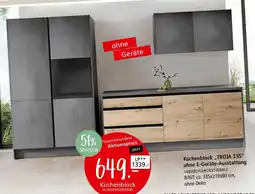 Zurbrüggen Küchenblock ,,TROJA 335" ohne E-Geräte-Ausstattung Angebot