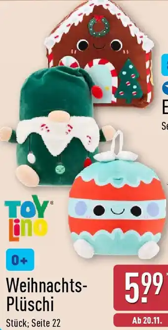 Aldi Nord ΤΟΥ Lino Weihnachts Plüschi Angebot