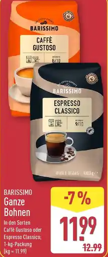 Aldi Nord BARISSIMO Ganze Bohnen Angebot