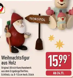 Aldi Nord Weihnachtsfigur aus Holz Angebot