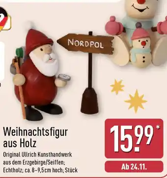 Aldi Nord Weihnachtsfigur aus Holz Angebot