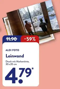 Aldi Nord Leinwand Angebot