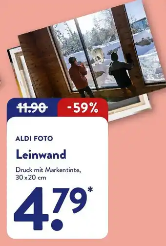 Aldi Nord Leinwand Angebot