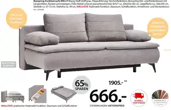 Zurbrüggen Novel Boxspring-Funktionssofa MELLY Angebot