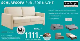 Zurbrüggen Max Berger Bettsofa MAURITIUS Angebot