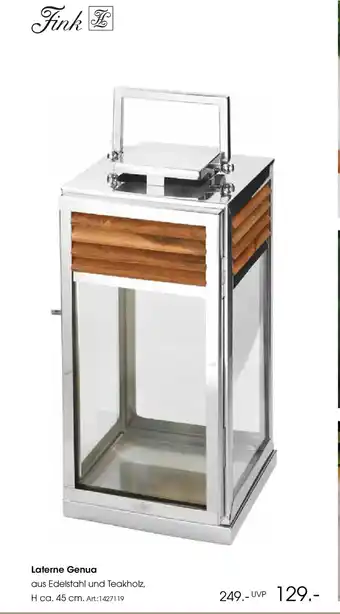 Zurbrüggen Fink Laterne Genua Angebot