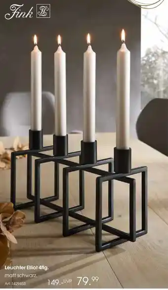 Zurbrüggen Fink Leuchter Elliot 4flg. Angebot