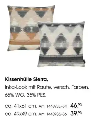 Zurbrüggen Kissenhülle Sierra Angebot