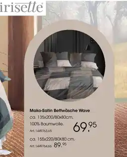 Zurbrüggen irisette Mako-Satin Bettwäsche Wave Angebot