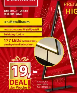 Sonderpreis Baumarkt LED-Metallbaum Angebot
