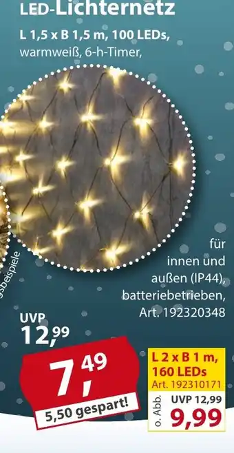 Sonderpreis Baumarkt LED-Lichternetz Angebot