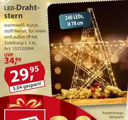 Sonderpreis Baumarkt LED-Drahtstern Angebot