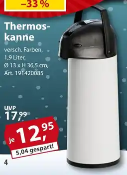 Sonderpreis Baumarkt Thermoskanne Angebot
