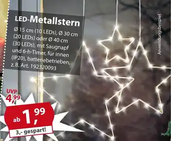 Sonderpreis Baumarkt LED-Metallstern Angebot