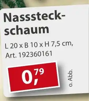 Sonderpreis Baumarkt Nasssteck- schaum Angebot