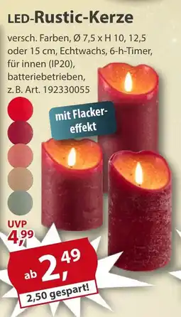 Sonderpreis Baumarkt LED-Rustic-Kerze Angebot