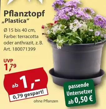 Sonderpreis Baumarkt Pflanztopf ,,Plastica" Angebot
