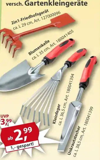 Sonderpreis Baumarkt versch. Gartenkleingeräte Angebot