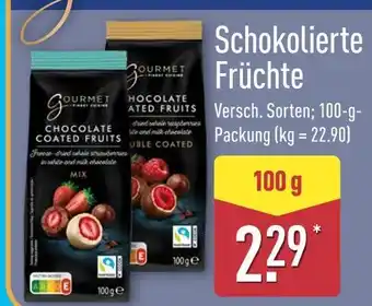 Aldi Nord Gourmet schokolierte früchte mix Angebot