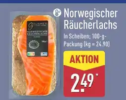 Aldi Nord Gourmet norwegischer räucherlachs Angebot