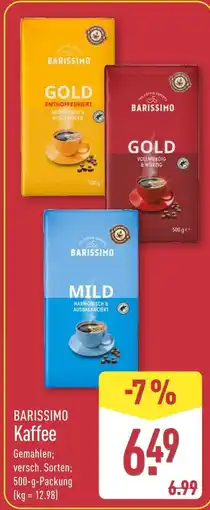 Aldi Nord Barissimo gold entkoffeiniert Angebot