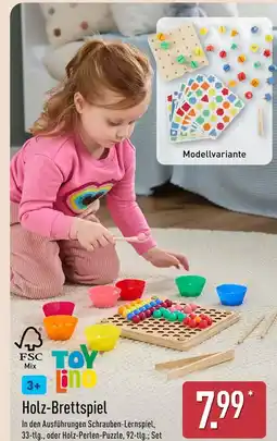 Aldi Nord Toylino holz-brettspiel schrauben-lernspiel Angebot