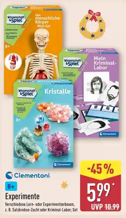Aldi Nord Clementoni der menschliche körper mini-set Angebot