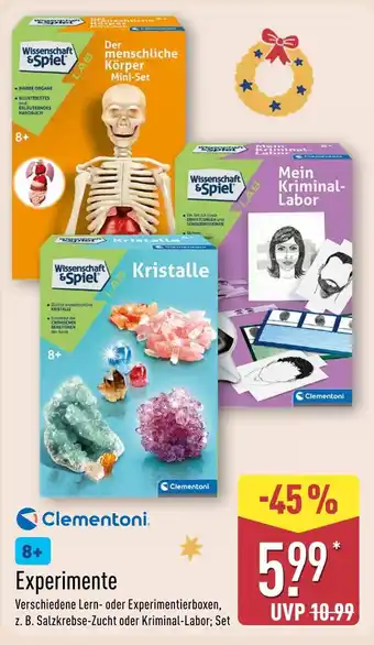 Aldi Nord Clementoni der menschliche körper mini-set Angebot