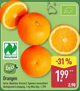 Aldi Nord Naturland orangen Angebot