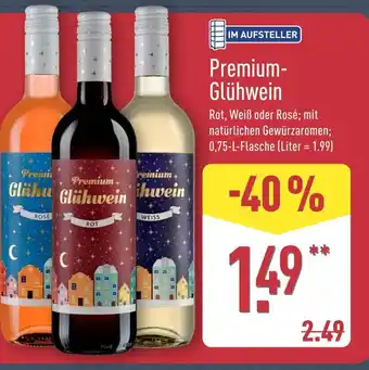 Aldi Nord Premium glühwein rot Angebot